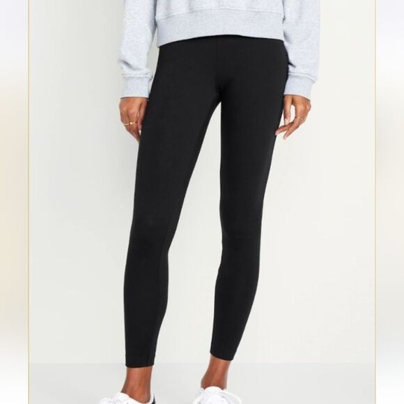 Mid-Rise Jersey Ankle Leggings Old Navy Womens 2x Plus Size New Basic Bottoms - Picture 1 of 15